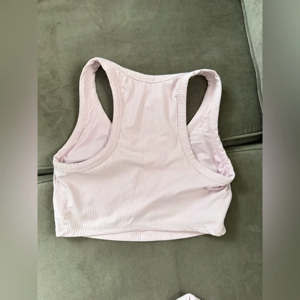 All in Motion Light Pink Ribbed Set - Picture 8 of 13